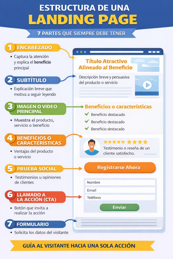 ¿Qué es una página de aterrizaje o landing page?